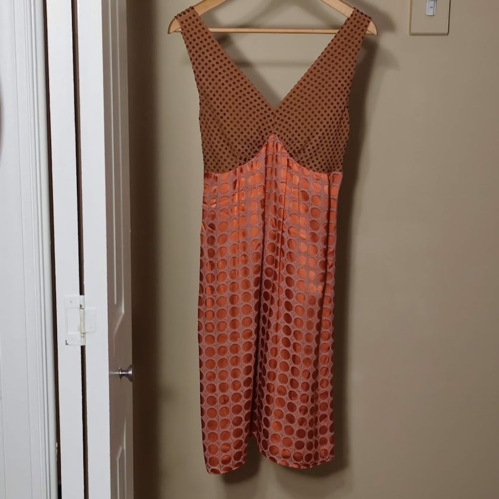 The Limited Silk Blend Pink Polka Dot Slip Dress Women’s 6